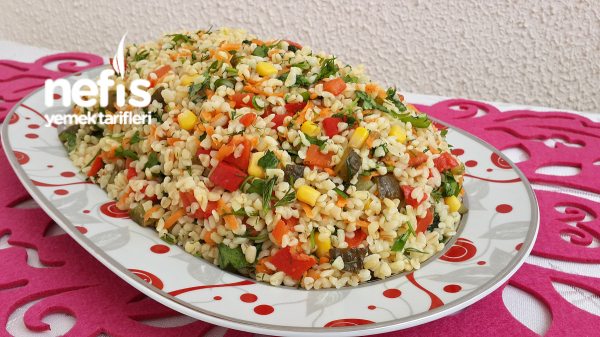 Nefis Bulgur Salatası videolu Nefis Yemek Tarifleri 4433699