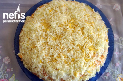 Lezzetli Mimosa salatası, yemek tarifi Lezzetli Mimosa salatası, yemek tarifi