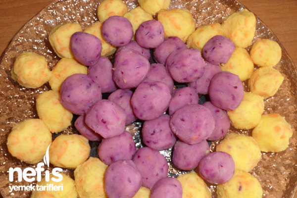 Renkli Patates Topları Fotoğrafı