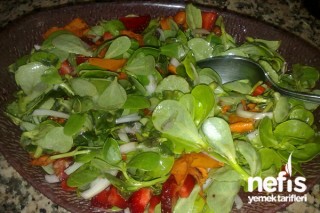 Havuçlu Çilek Soslu Semizotu Salatası Tarifi