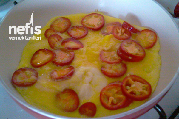 Zeytinyağlı Biberli Omlet 1