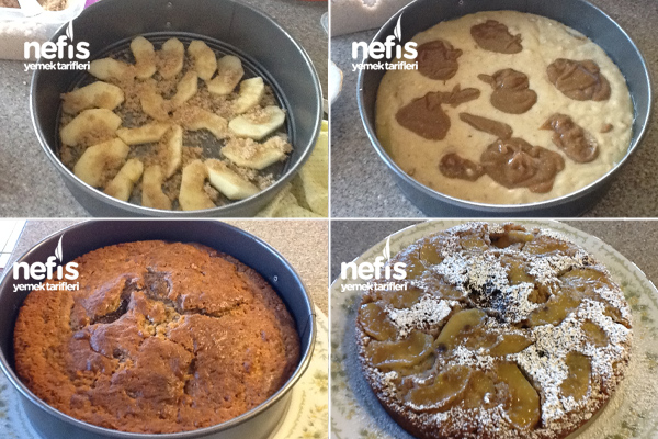Karamelli Elmalı Ters Pasta Nefis Yemek Tarifleri