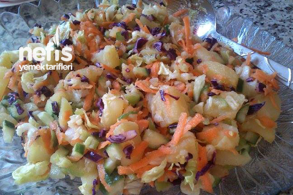 Soğansız Patates Salatası
