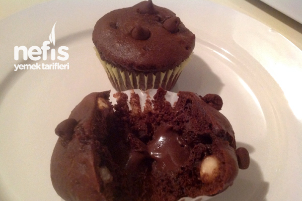 Çikolata Dolgulu Muffin (Hershey's Muffin) 1