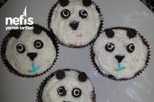 Panda Cupcake (Çaylı Islak Kek) Tarifi