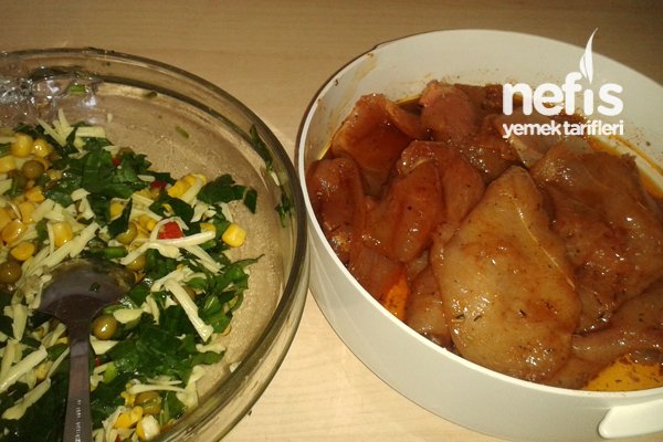 Tavuk Rulo Ispanaklı Garnitürlü Tavuk Rulo - Nefis Yemek Tarifleri