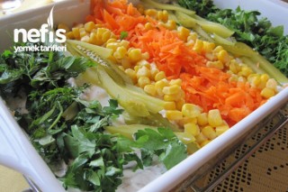 Patlıcanlı Etimek Salatası Yapılışı Tarifi