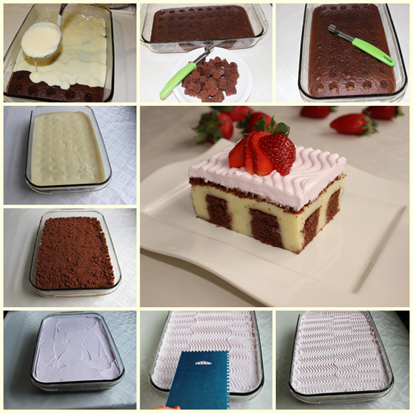 Puding Dolgulu Kek Nefis Yemek Tarifleri