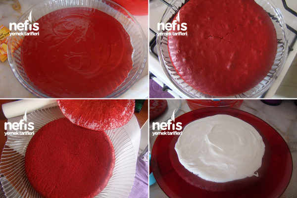 Kırmızı Kadife Kek ( Red Velvet Cake ) 2