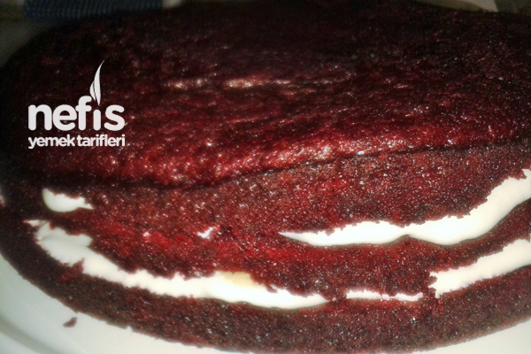 Kırmızı Kadife Kek Yapılışı (Red Velvet Cake) 5