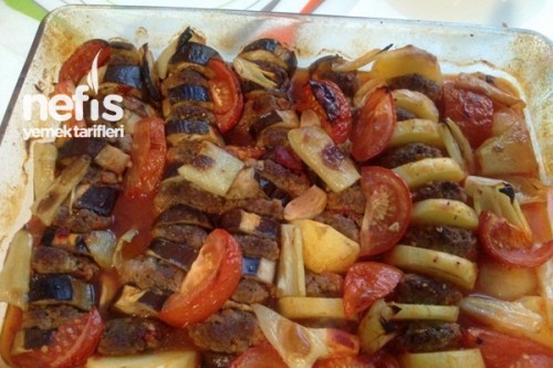 Patlıcanlı ve Patatesli Köfte Kebabı Tarifi