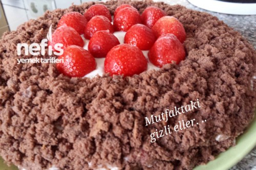çilekli köstebek pasta