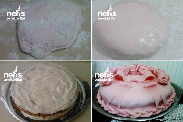 Şeker Hamuru ile Pasta Yapımı (Marshmallowlu) 2