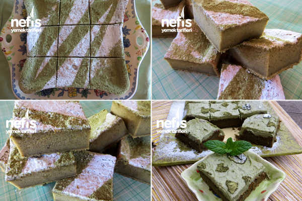 Yeşil Çaylı Şifon Kek (Matcha Cake) 3