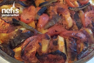 Patlıcanlı Patatesli Fırın Kebabı Tarifi