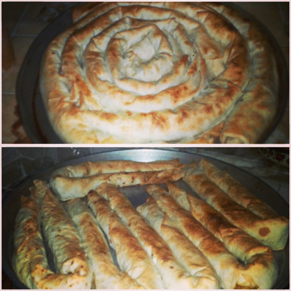 Pınar Labneli Ispanaklı Patatesli Tepsi Böreği Yapımı