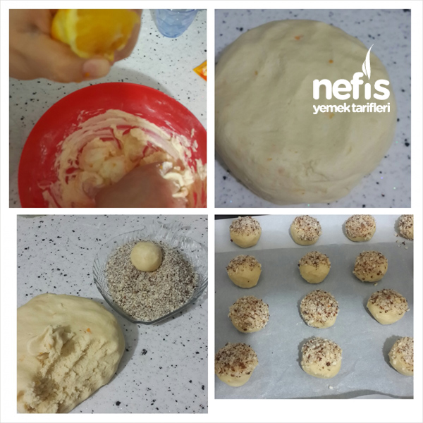 Portakallı Fındıklı Kurabiye Nefis Yemek Tarifleri