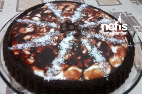 Tart Kalıbında Ebruli Kek Nefis Yemek Tarifleri