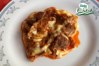 Labneli Patates Püreli Fırın Kebabı Tarifi