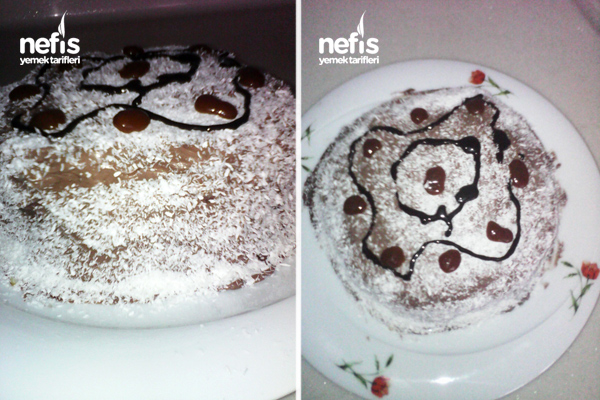 Pudingli Krem Şantili Pasta Nefis Yemek Tarifleri