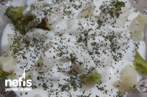 Diyette Olanlar İçin Brokoli Ve Karnabahar Yoğurtlaması Tarifi