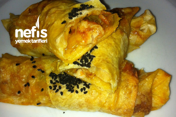 Pirasali Tavuklu Borek Nefis Yemek Tarifleri