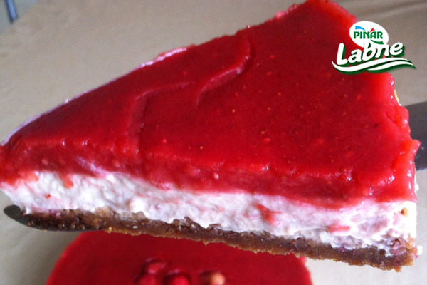 Çilek Kokulu Pembe Rüyam (Çilekli Cheesecake) 8