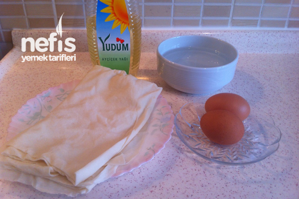 Kahvaltıya Yumurtalı Yufka Kızartması - Yufkalı Çakma Pişi :)) 1