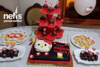 Hello Kitty'li Doğum Günü Partimiz Tarifi