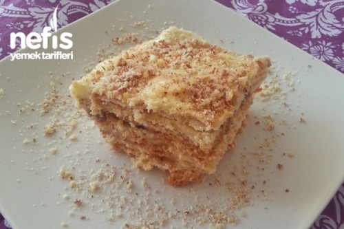Vanilya Pudingli Bisküvili Pasta Nefis Yemek Tarifleri