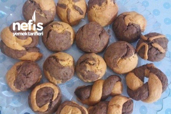 İki Renk Kurabiye Nefis Yemek Tarifleri 501795
