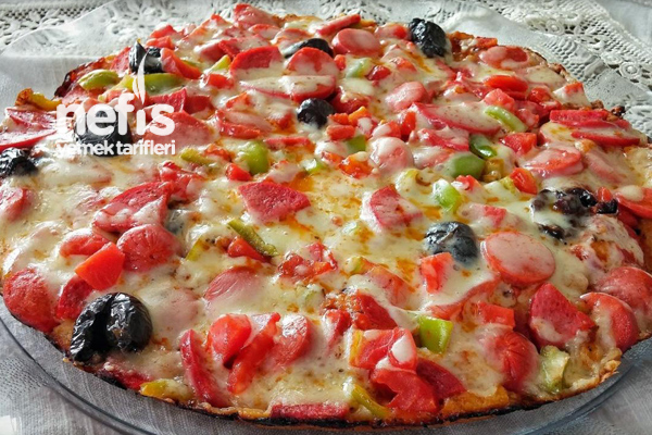 Tavada Pizza Yapımı Nefis Yemek Tarifleri 503484