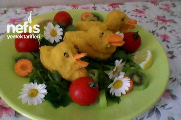 Zerdeçallı Zencefili Patetesten Ördek Salatası