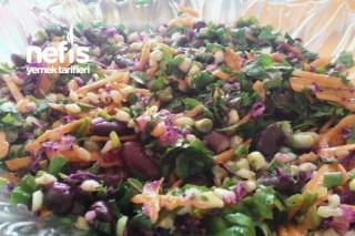 Meksika Fasulyeli Karışık Salata Tarifi
