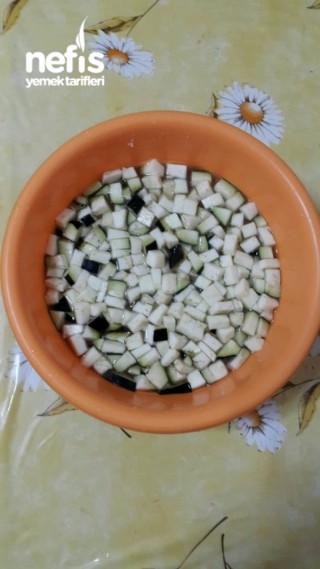 Patlıcanlı Diyet Bulgur Pilavi