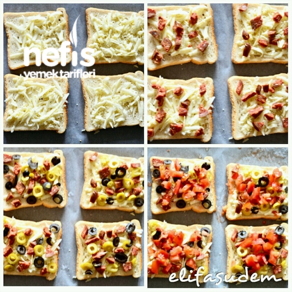 Tost Ekmeği İle Pizza Nefis Yemek Tarifleri