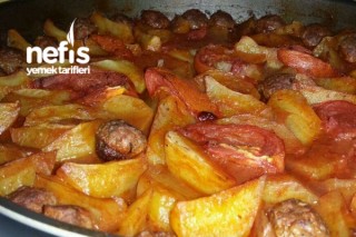 Fırında Köfteli Patates Tarifi