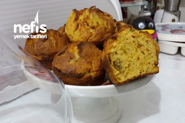 Farklı Lezzetlerle Muffin (Patates Zeytin Peynir Çeşitli ve Bol Baharatlı)