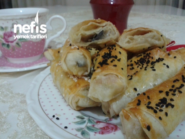 Mantarlı Ve Kaşarlı Mini Börek Nefis Yemek Tarifleri