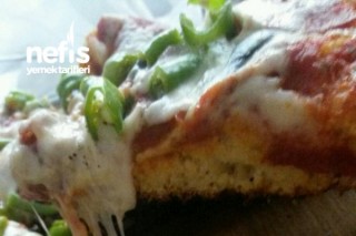 13 Dakikada Tava Pizzası (Kepekli Ve Acılı) Tarifi