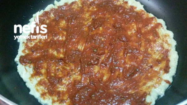 13 Dakikada  Tava Pizzasi (kepekli Ve Acili)