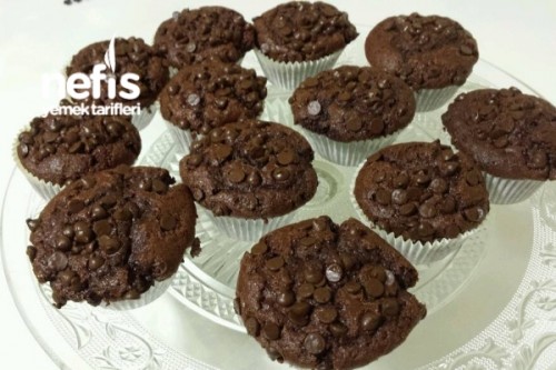 Kakaolu Damla Çikolatalı Muffin Tarifi