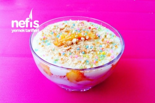 Şeftalili Magnolia Puding Tarifi Şeftalili Magnolia Puding Tarifi