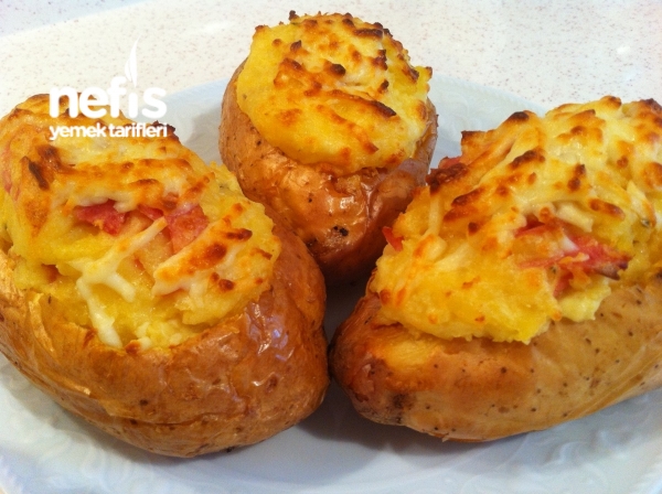 İki Kez Fırınlanmış Patates (double Baked Potatoes)