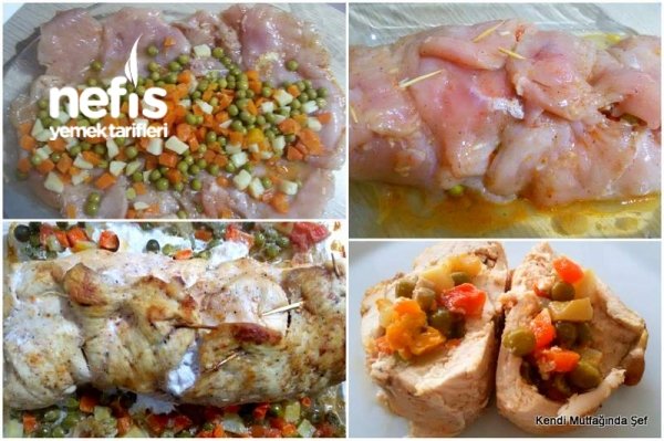 Tavuk Rulo Garnitürlü Tavuk Rulo - Nefis Yemek Tarifleri