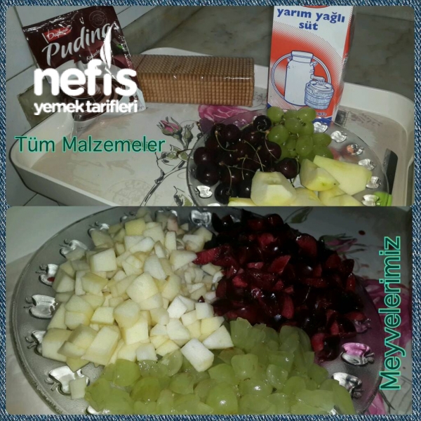 Meyveli Pudingli Pratik Mozaik Pasta Rumeysa Mutfakta Nefis Yemek