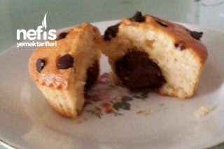 Nutellalı Damla Çikolatalı Muffin Tarifi