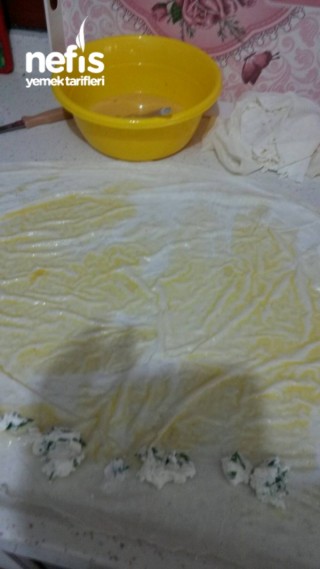 Peynirli Kenarları Çıtır Çıtır Rulo Börek