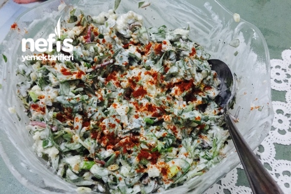Bulgurlu Yoğurtlu Semizotu Salatası