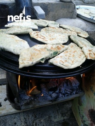 Ispanaklı Gözleme (çörek)